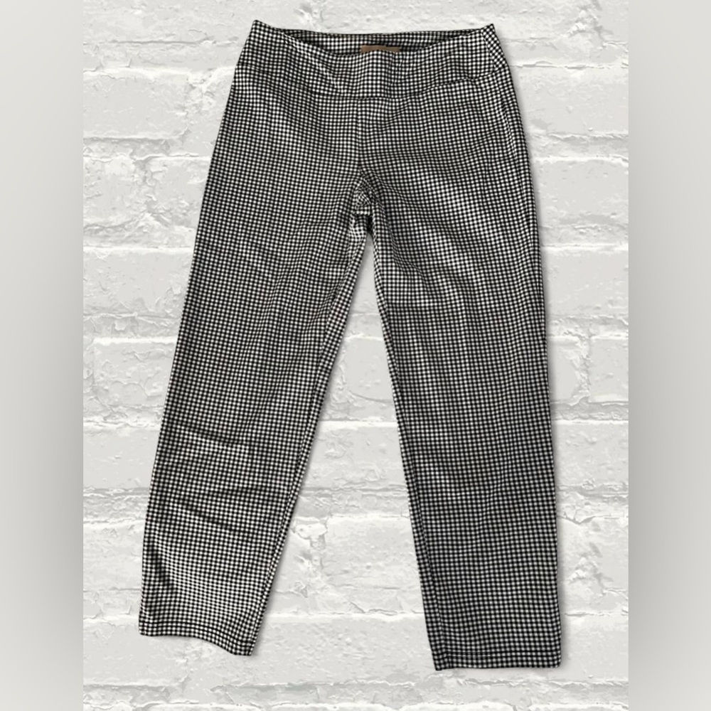 Hope & Harlow Gingham Pull-on Slacks - Picture 2 of 6
